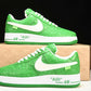 Louis Vuittоп x AF1 by Virgil Abloh 'Green'