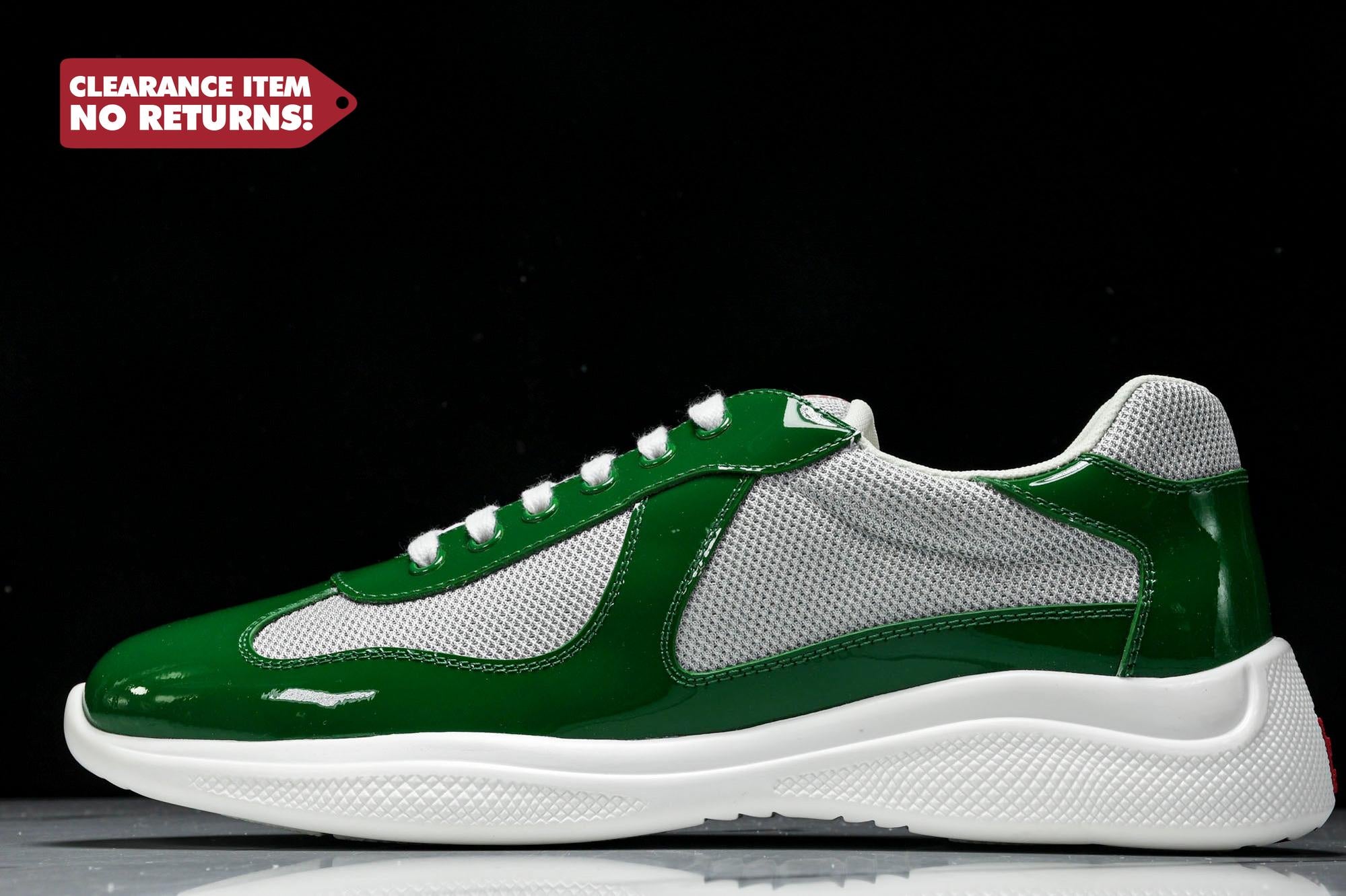 Prada America's Cup Sneaker 'Green Silver' - UK 4 / US 5 / EU 38