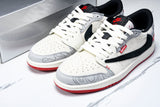 Travis Scott AJ1 Low x Year of The Snake x Supreme 'Grey Black' (Custom)
