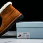 Prada Suede Booties 'Brown'