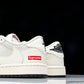 Travis Scott AJ1 Low x Supreme 'White Black Sole' (Custom)