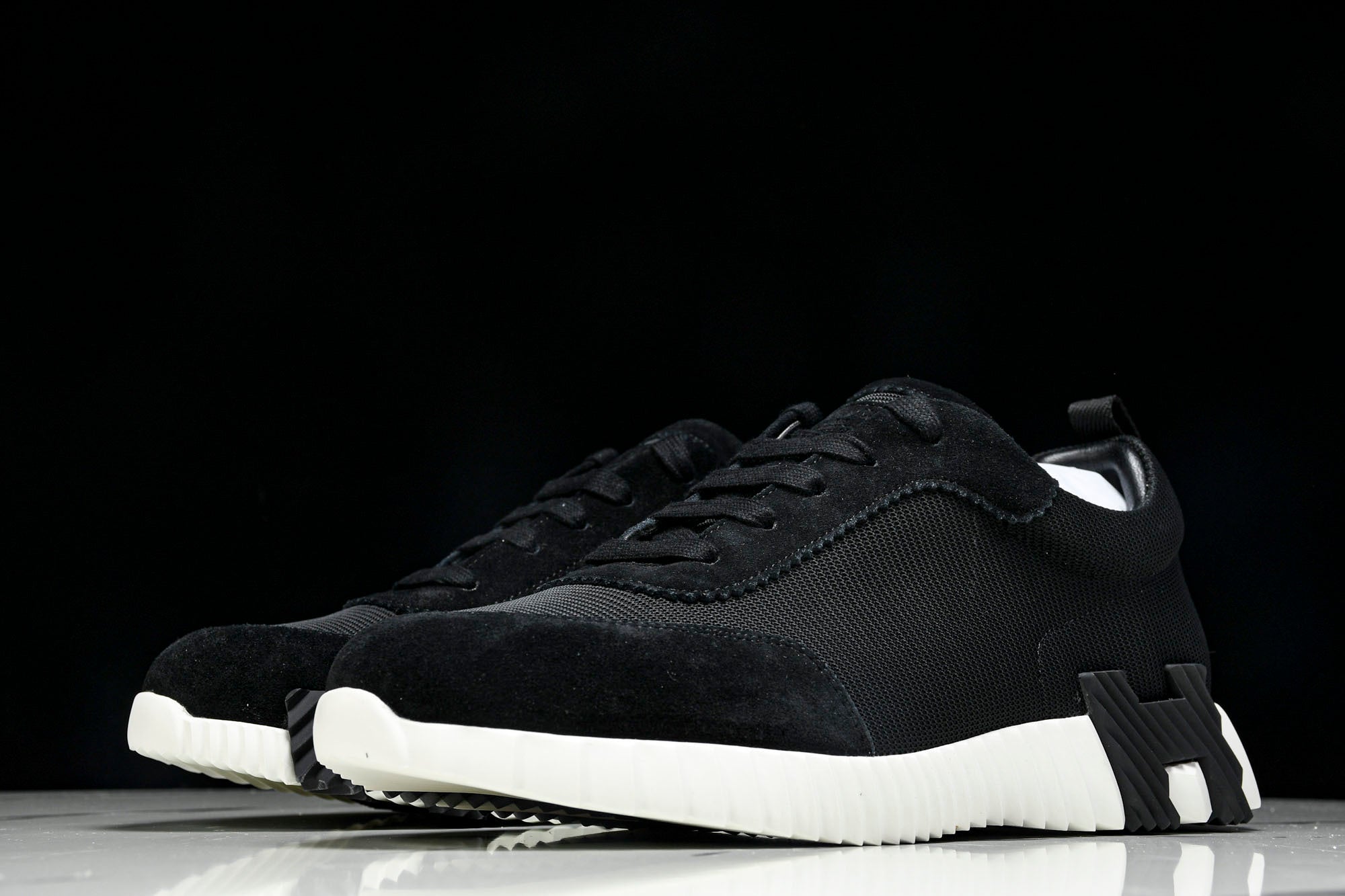 Hermès Bouncing Sneaker 'Noir Blanc'