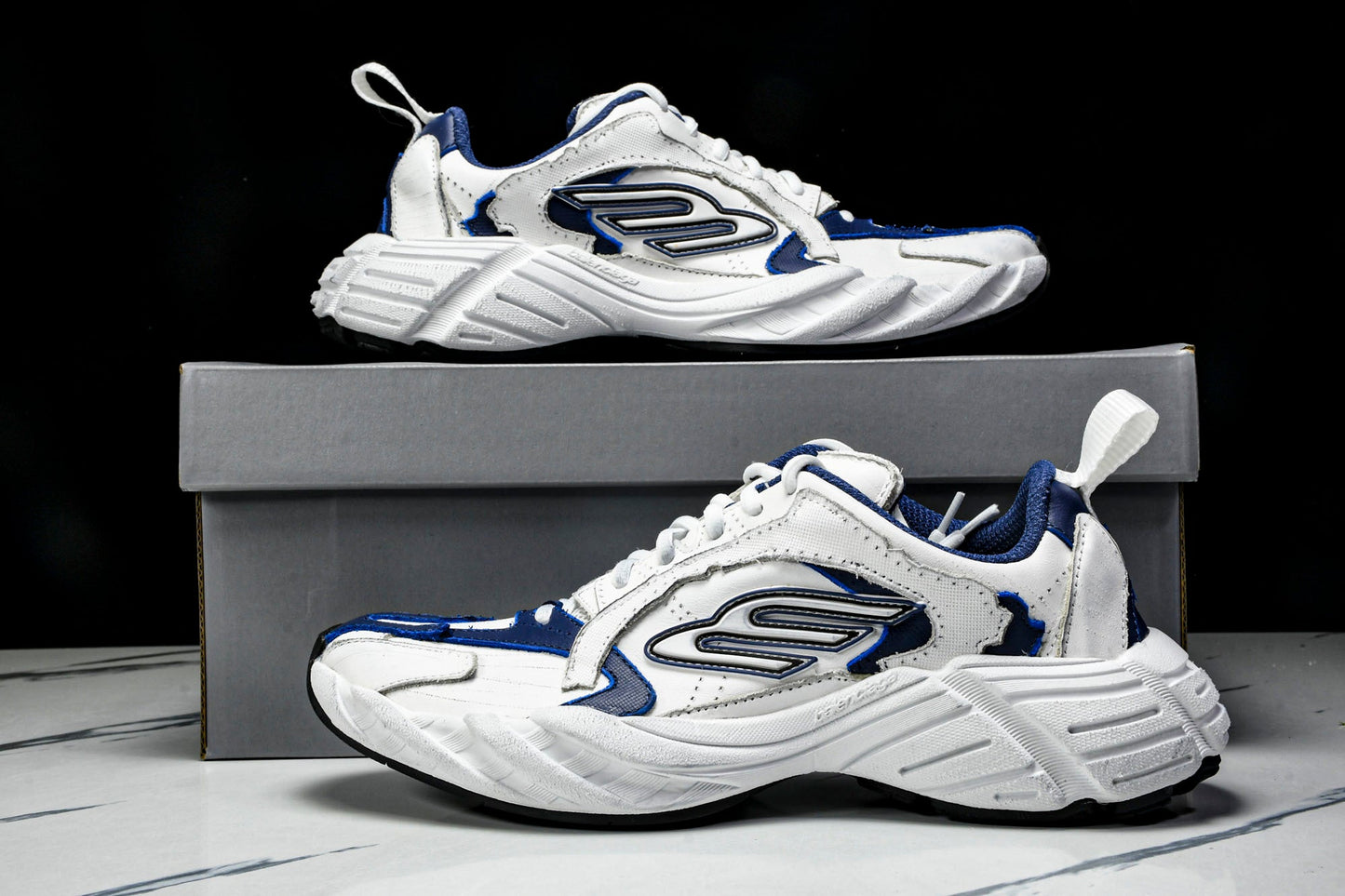Вalenciaga Monday Shoe 'White Navy'