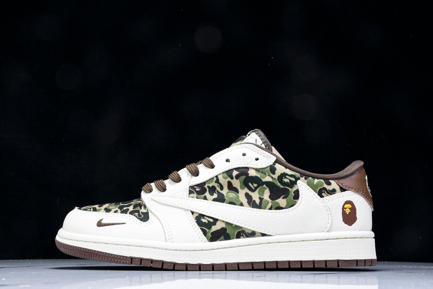 Travis Scott AJ1 Low x BAPE 'Camo 2.0' (Custom)