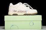 Off-White Out Of Office OOO Low Top "For Walking" - White Sand