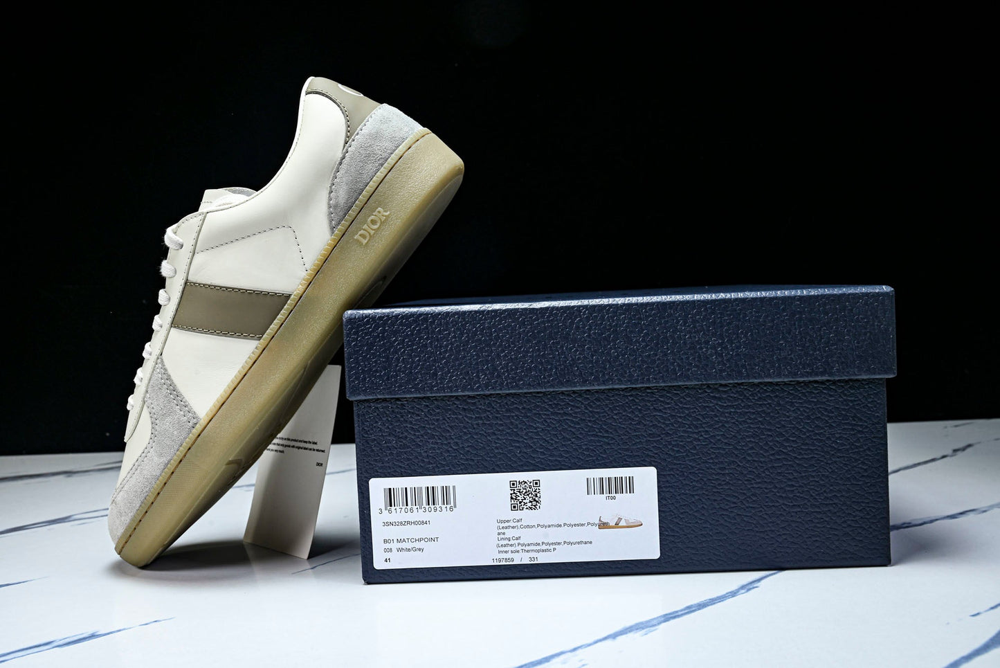 D1or B01 Matchpoint Sneaker 'Grey White'