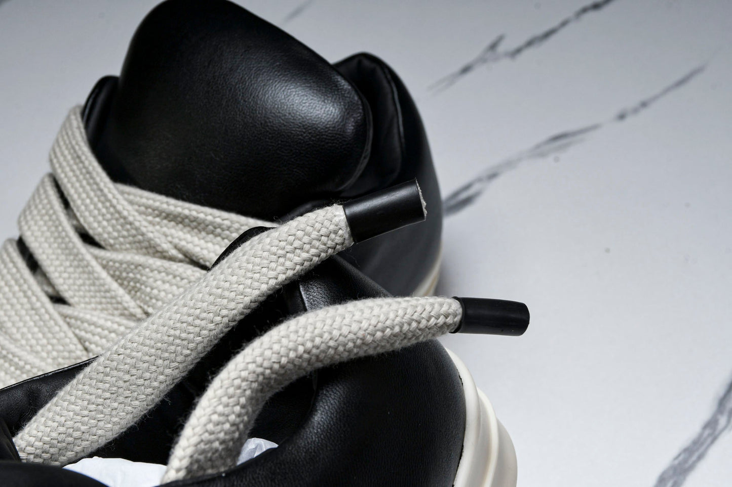 Rick Owens Luxor Jumbo Lace Padded Low 'Black'