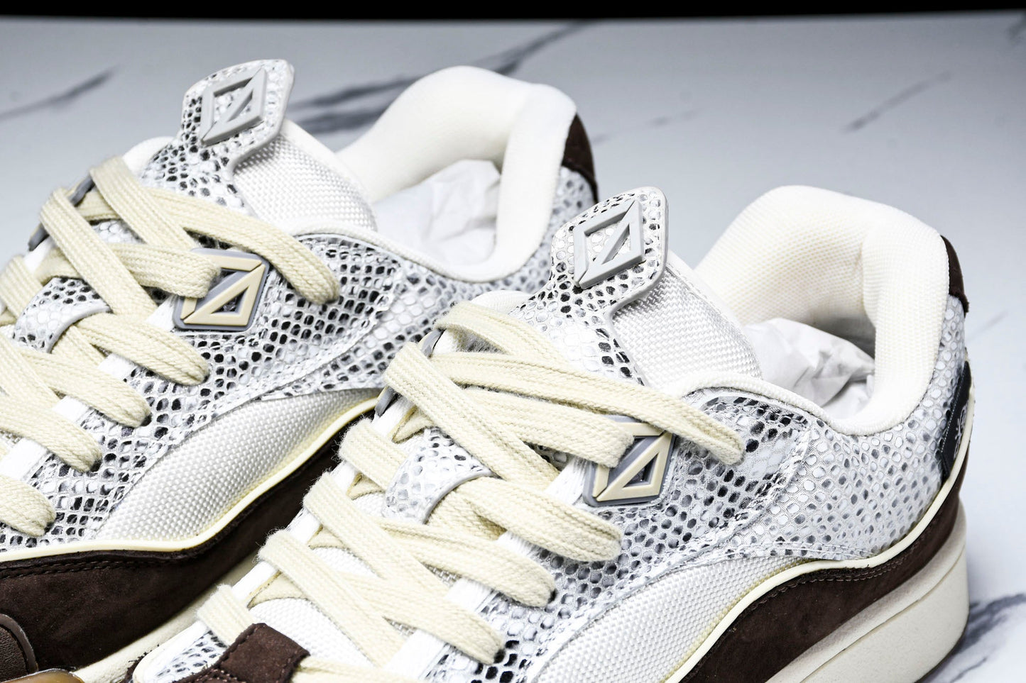 Travis Scott x D1or B713 Cactus Jack 'Beige Brown Python' - UK 6 / US 7 / EU 40