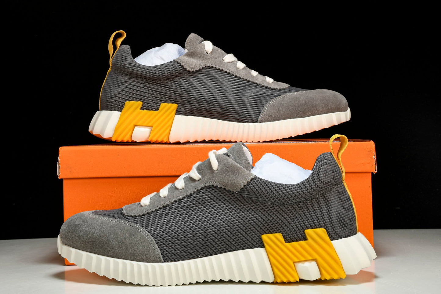 Нermès Bouncing Sneaker 'Gris Jaune'