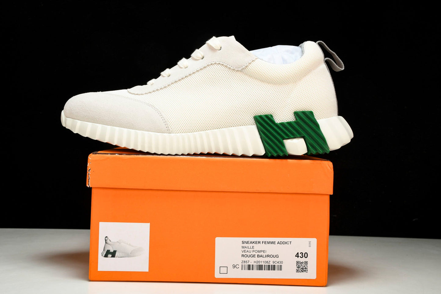 Hermès Bouncing Sneaker 'Blanc Vert'