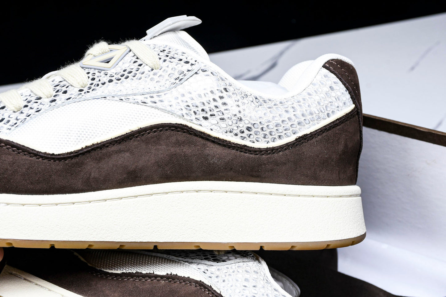 Travis Scott x D1or B713 Cactus Jack 'Beige Brown Python' - UK 6 / US 7 / EU 40
