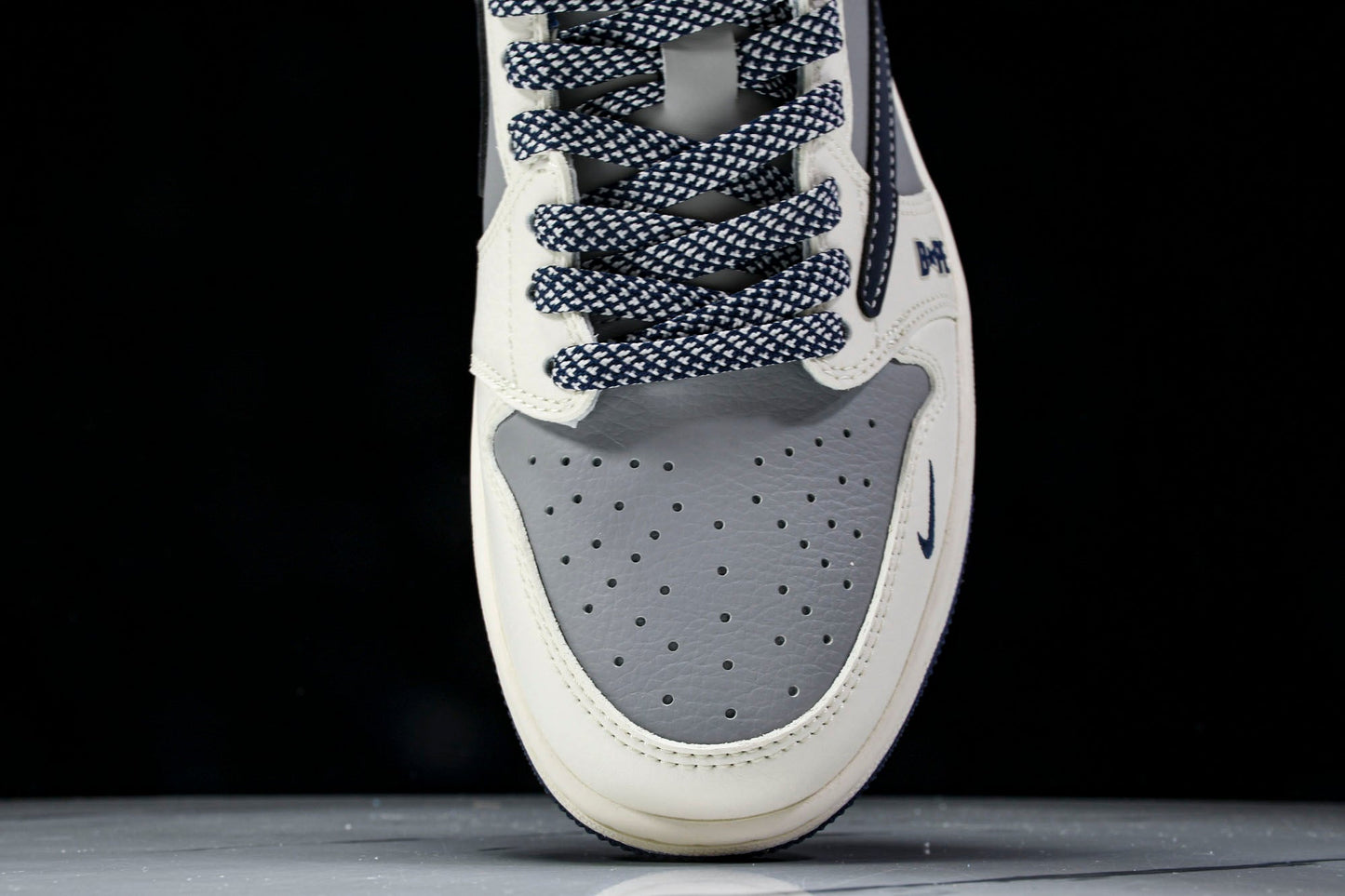 Travis Scott AJ1 Low x BAPE 'Grey Navy' (Custom)