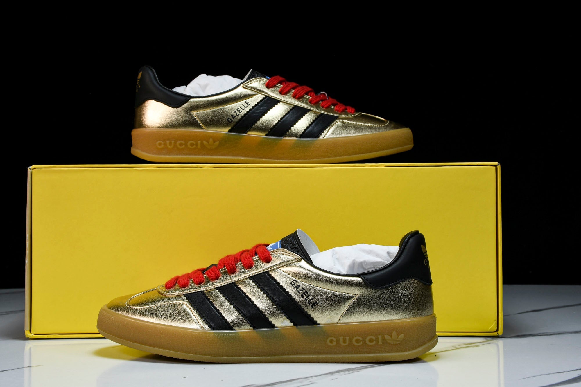 GUCCI ゴールド Guссi x Gazelle 'Metallic Gold' – Drip Locker UK