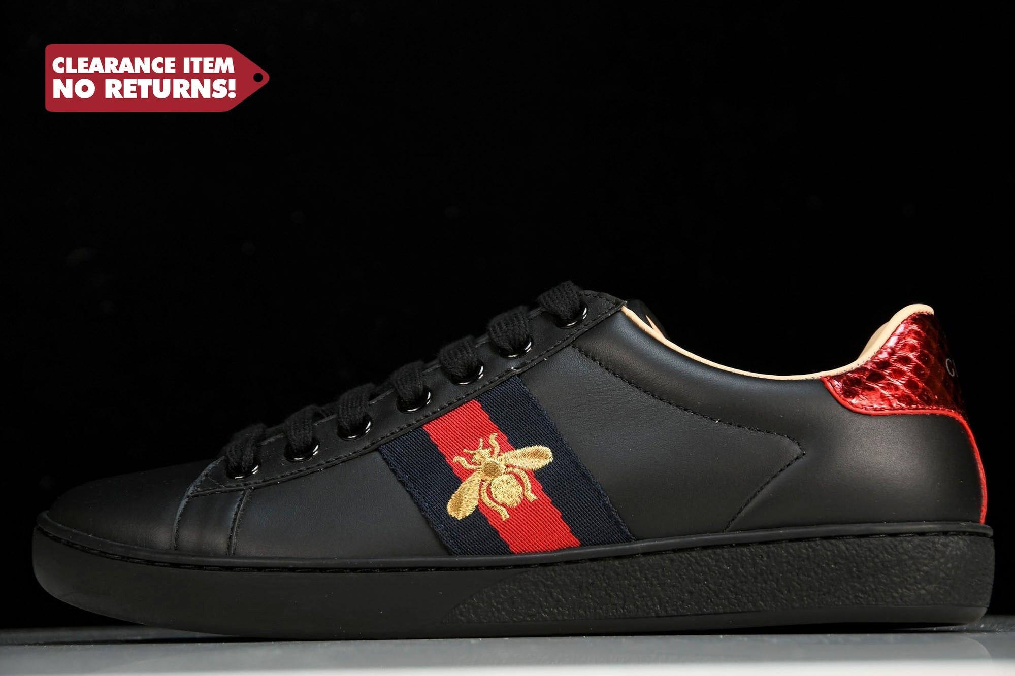 Guссi Ace 'Black Bee' - UK 11 / US 11.5 / EU 45