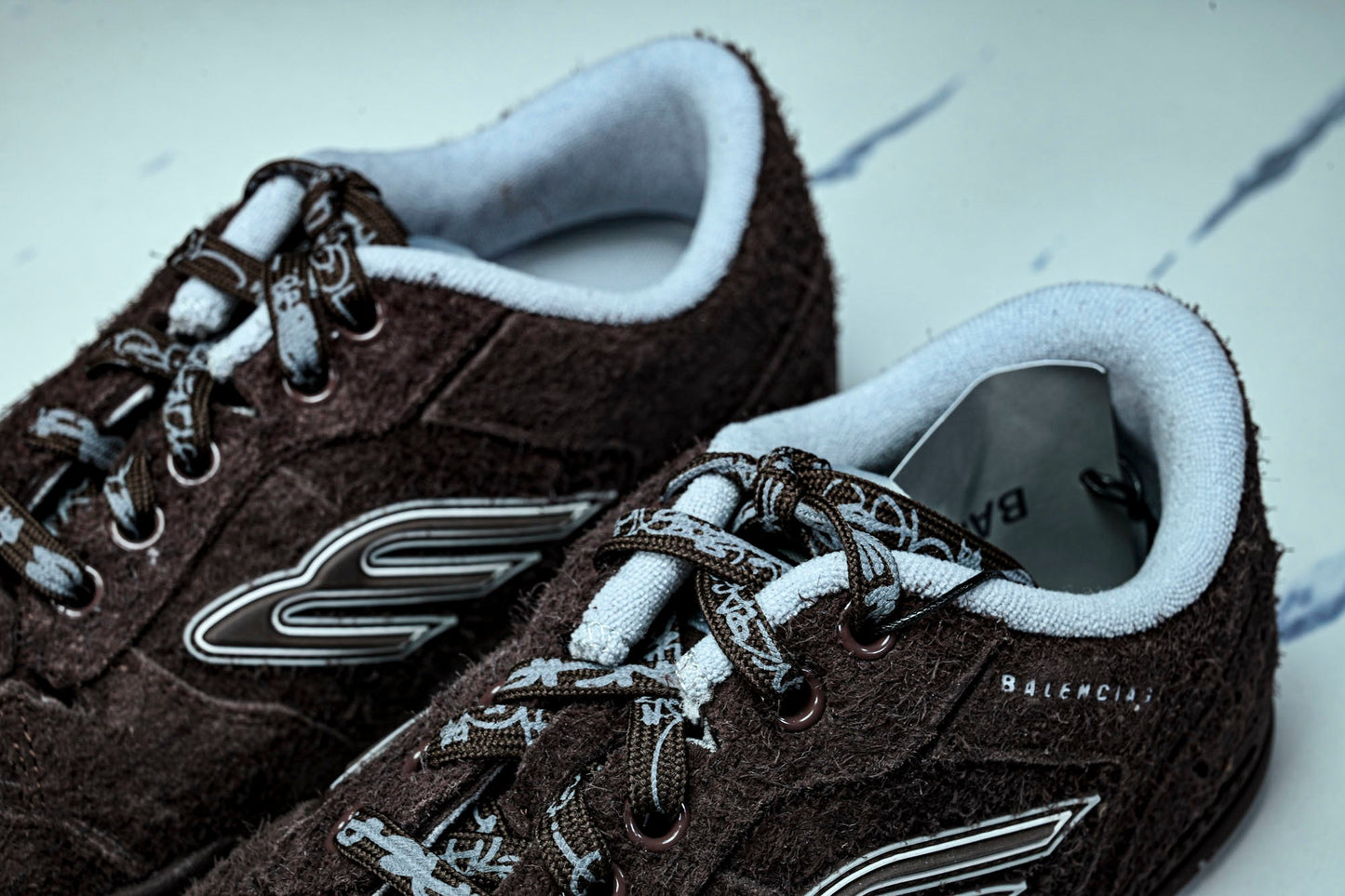 Вalenciaga Hamptons Suede Sneaker 'Dark Brown'