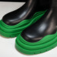 Вottega Veneta Tire Chelsea Boots 'Black Green'