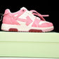 Off-White Out Of Office OOO Low Top 'Sartorial Stitching - Pink White'