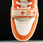Louis Vuittоп Trainer Low Velcro Strap 'Monogram Denim Orange'