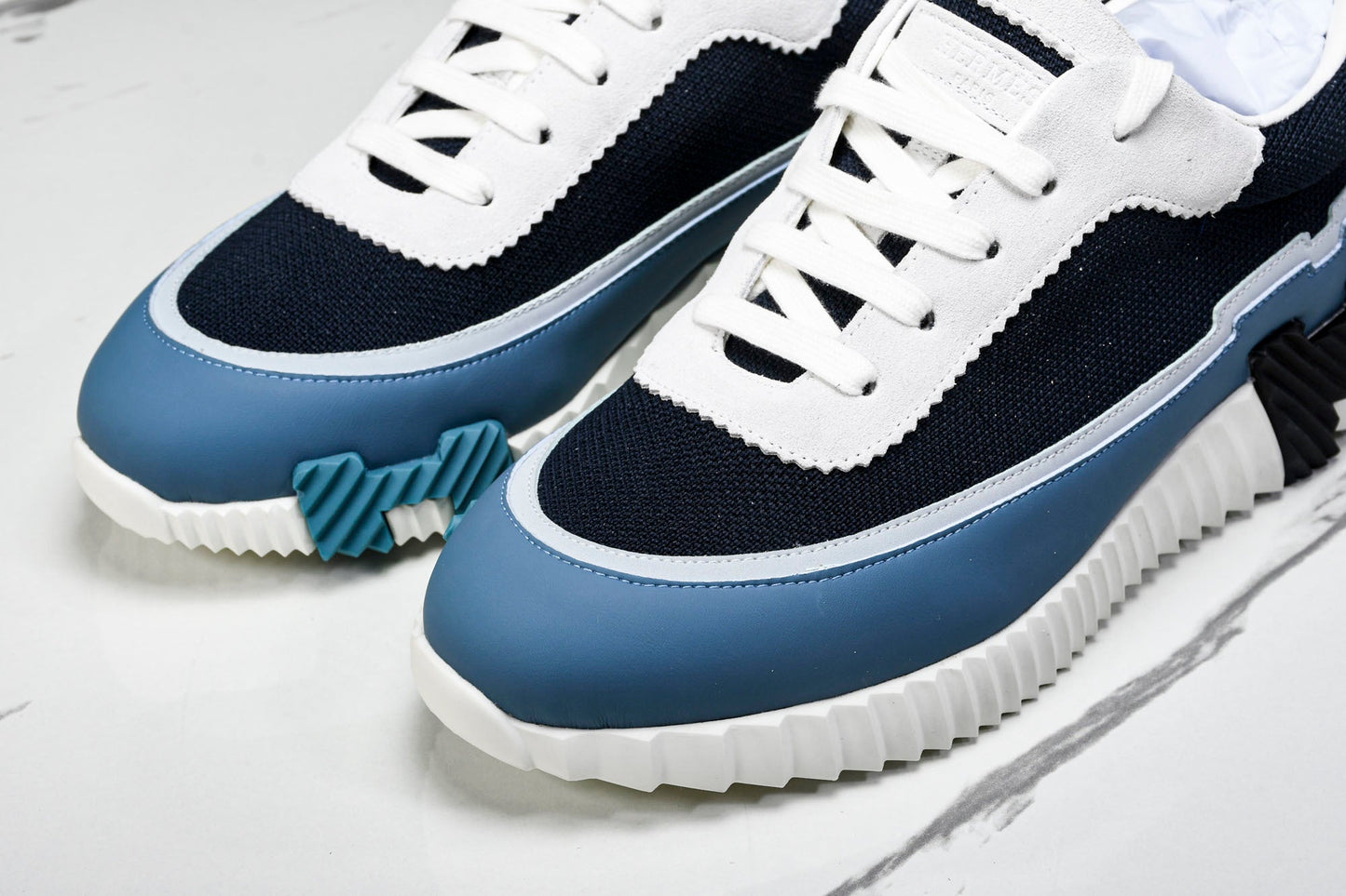 Нermès Bouncing Sneaker Panelled 'Marine Bleu Blanc'