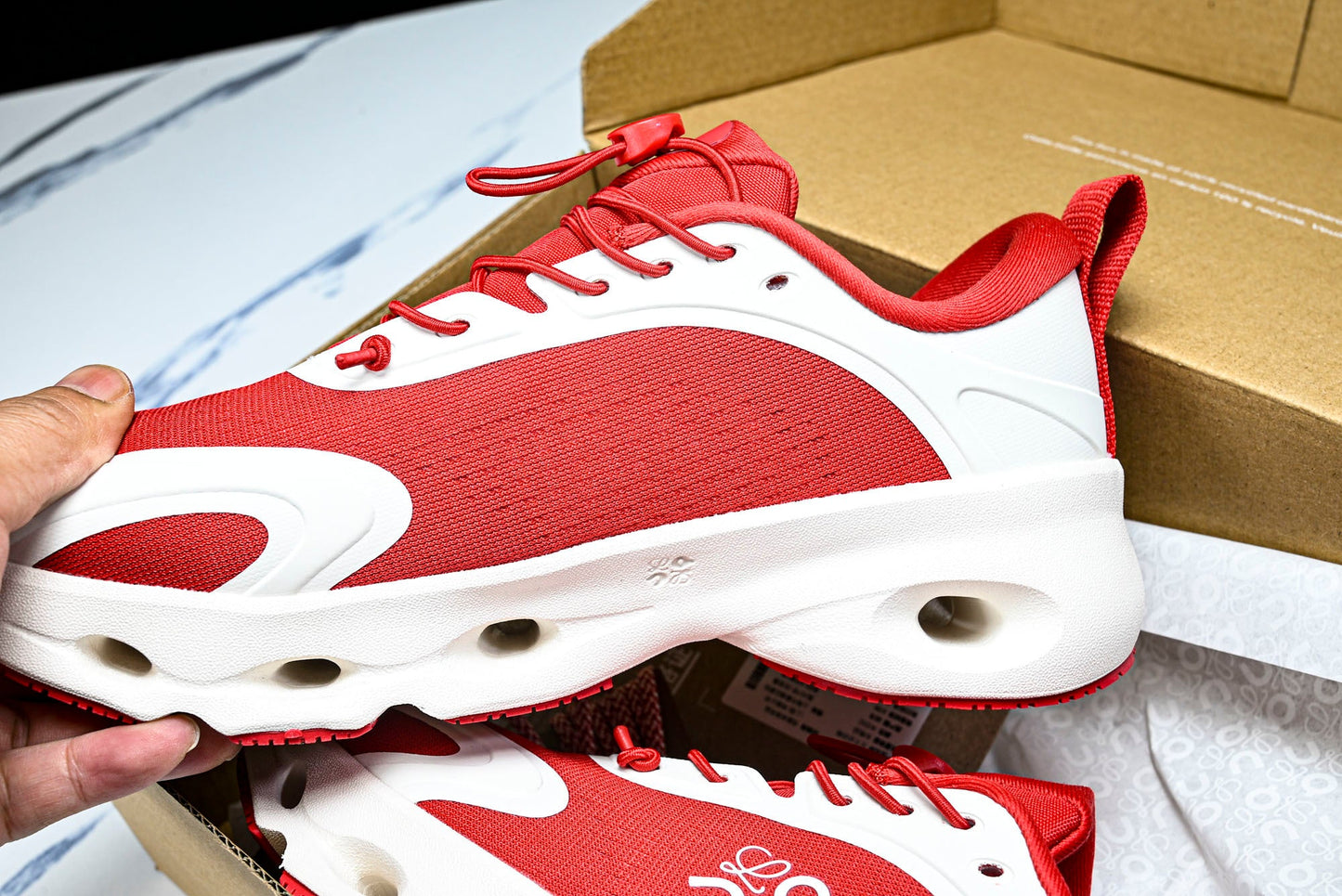 LOEWE × ON Cloudsolo 'Red White'
