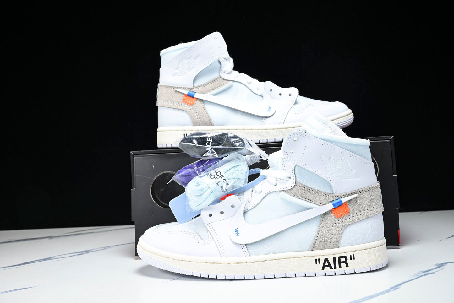Off-White x Virgil Abloh Archive AJ1 Retro High 'Alaska'