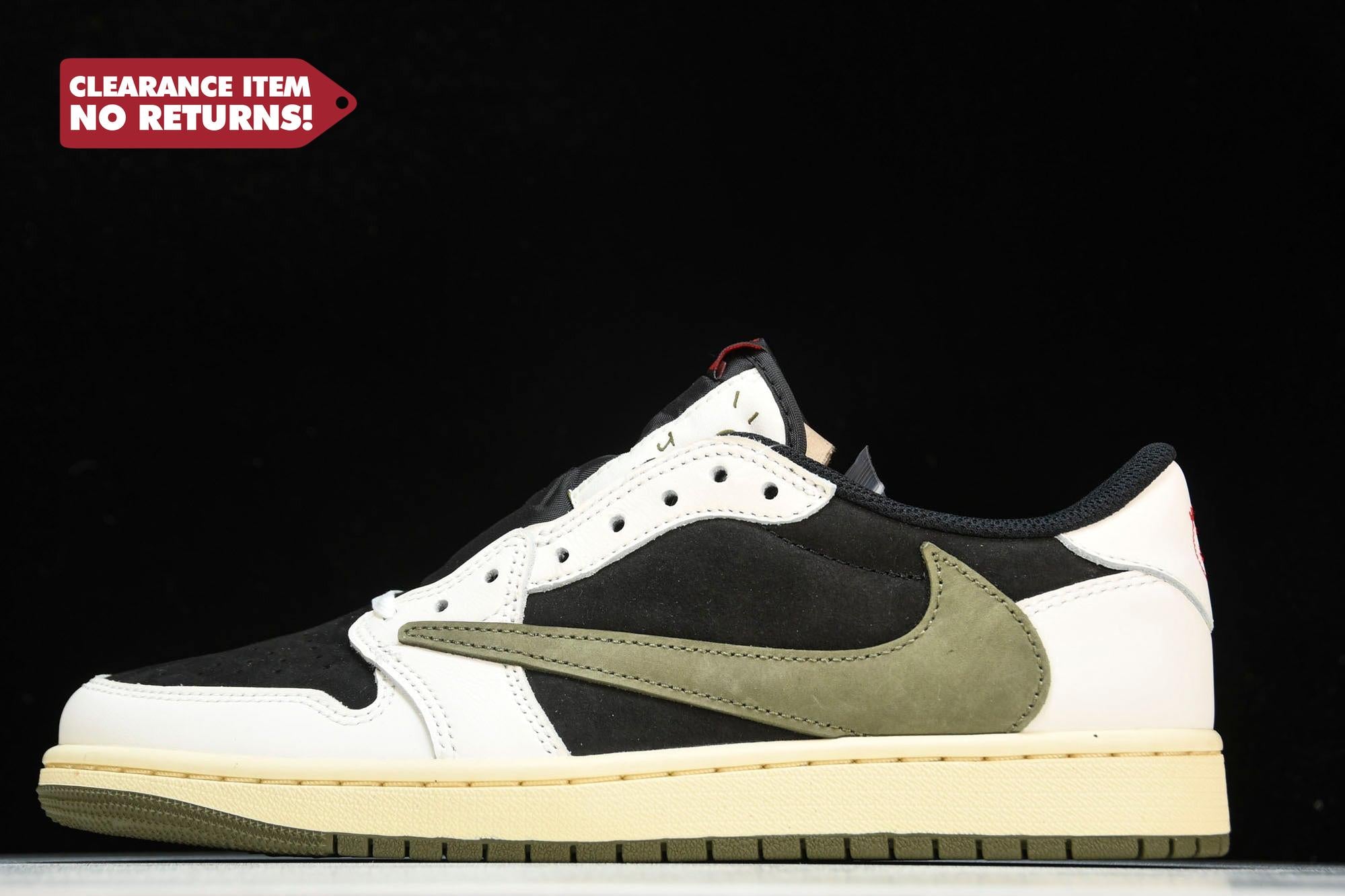 Travis Scott x AJ1 Low OG 'Olive' - UK W 4 (M 4.5) / US W 6.5 (M 5) / EU 37.5