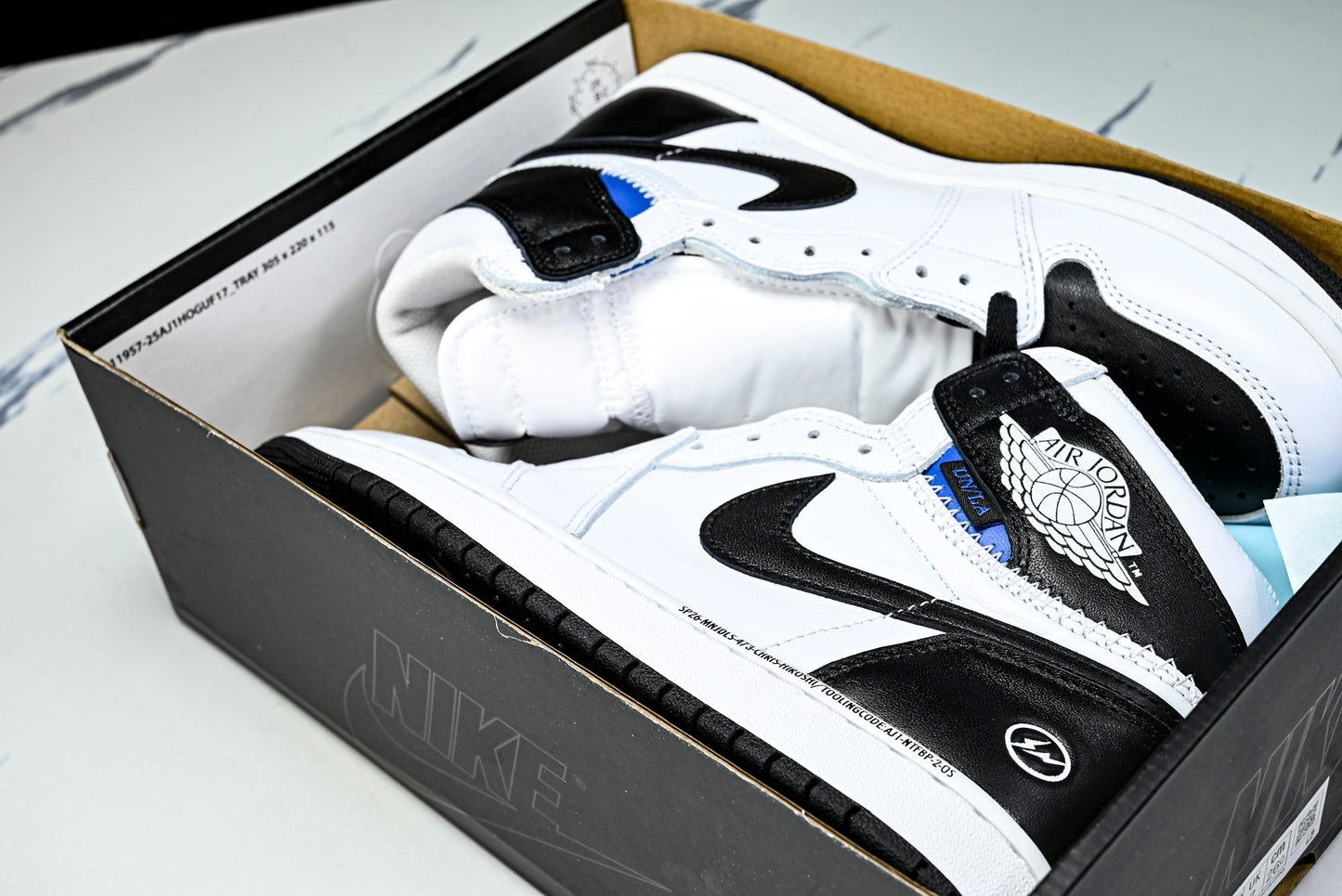 Union LA x Fragment x AJ1 Retro High 'White Black'