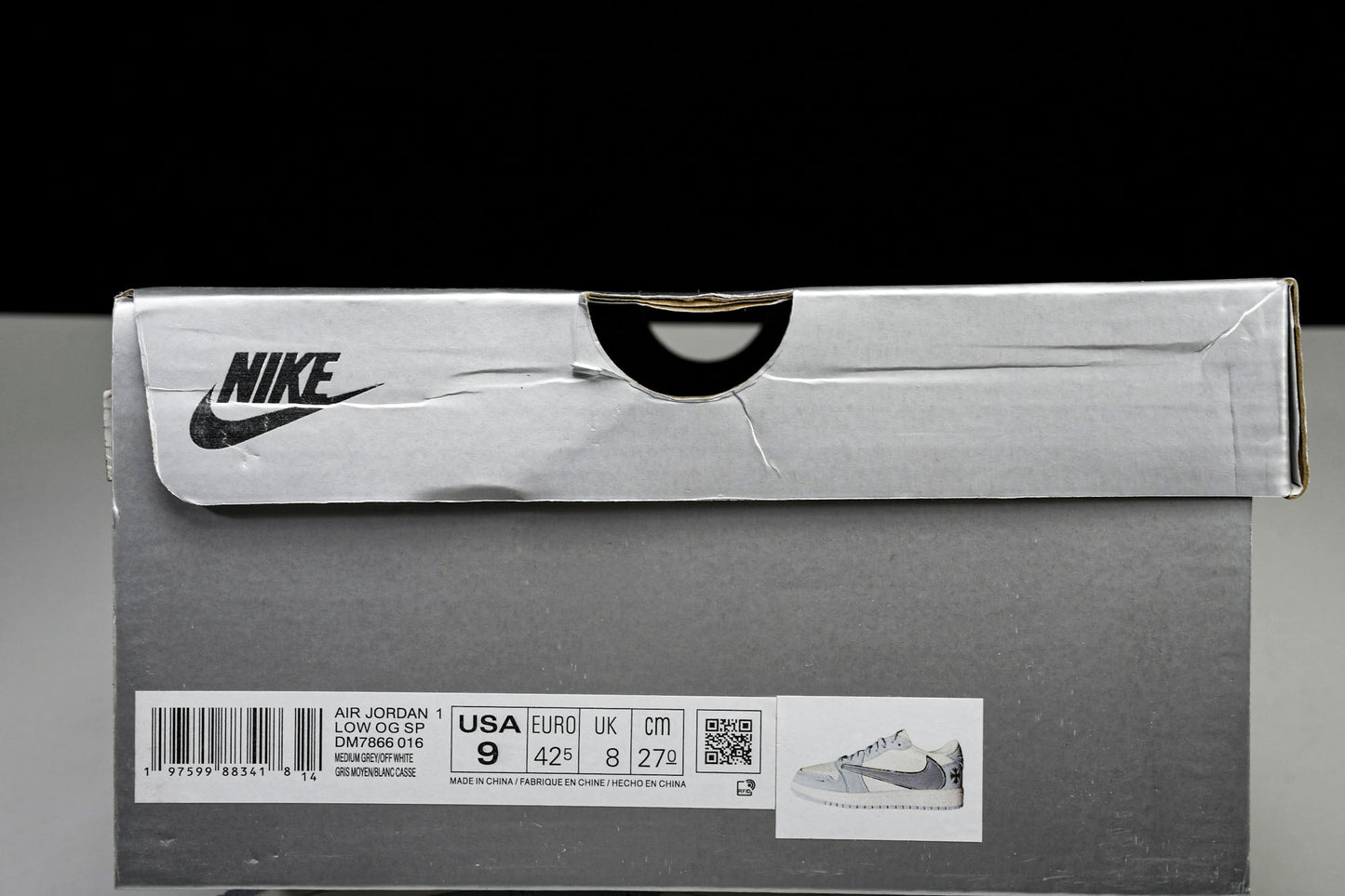 Travis Scott AJ1 Retro Low x Chrome Hearts (Custom) - UK 9 / US 10 / EU 44