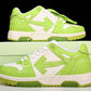 Off-White Out Of Office OOO Low Top 'Sartorial Stitching - Green White'