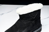 Prada Suede Booties 'Black'