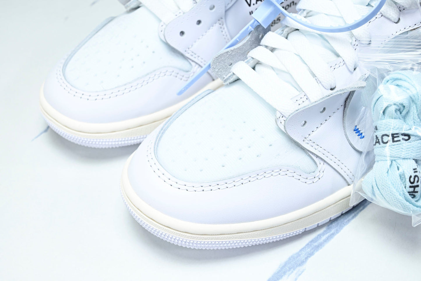 Off-White x Virgil Abloh Archive AJ1 Retro High 'Alaska'