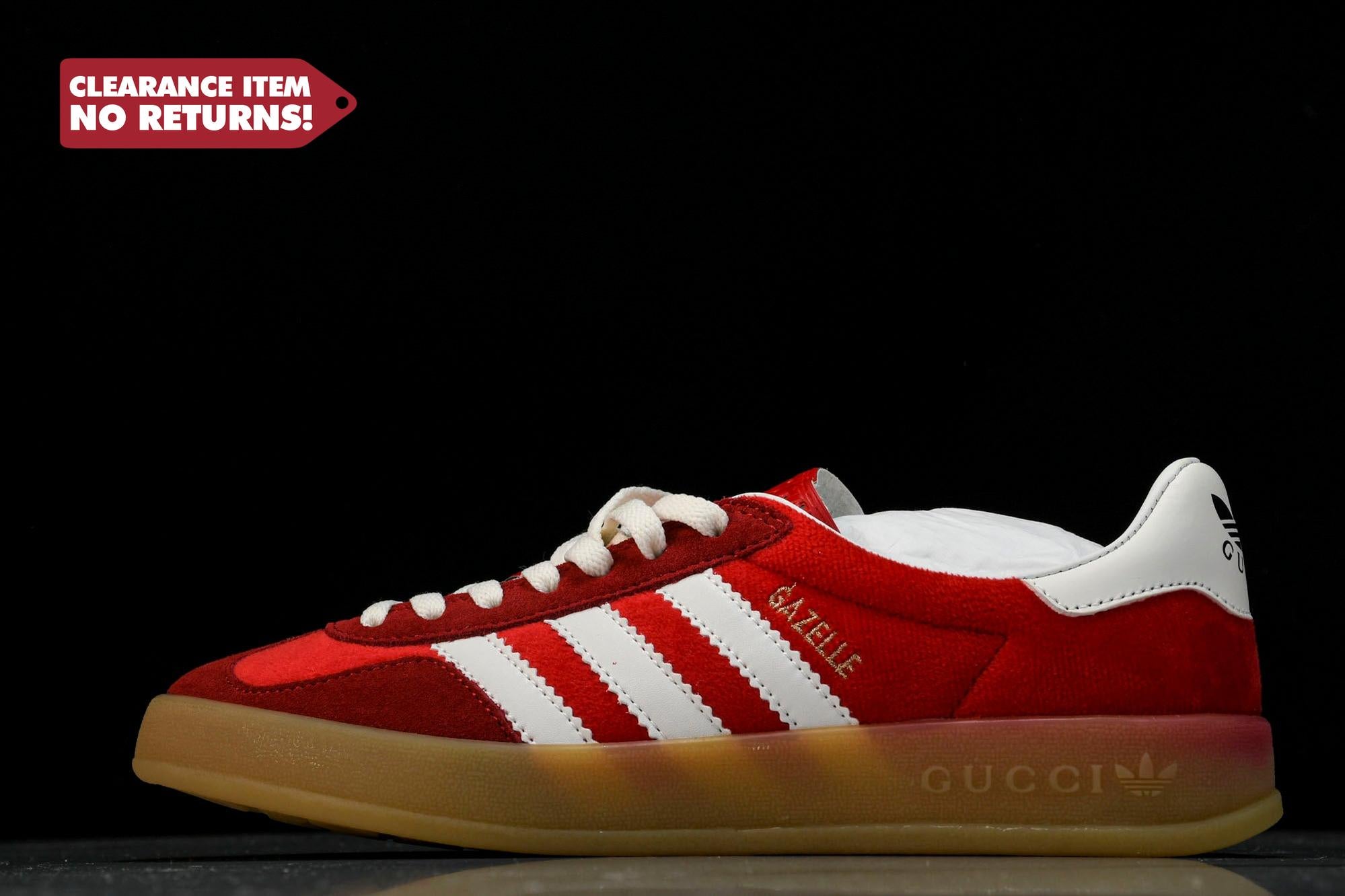 Guссi x Gazelle 'Red Velvet' - UK 9 / US 9.5 / EU 43