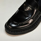 Prada Chocolate Patent Loafers 'Black'