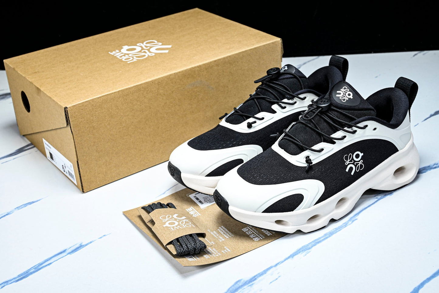LOEWE × ON Cloudsolo 'White Black'