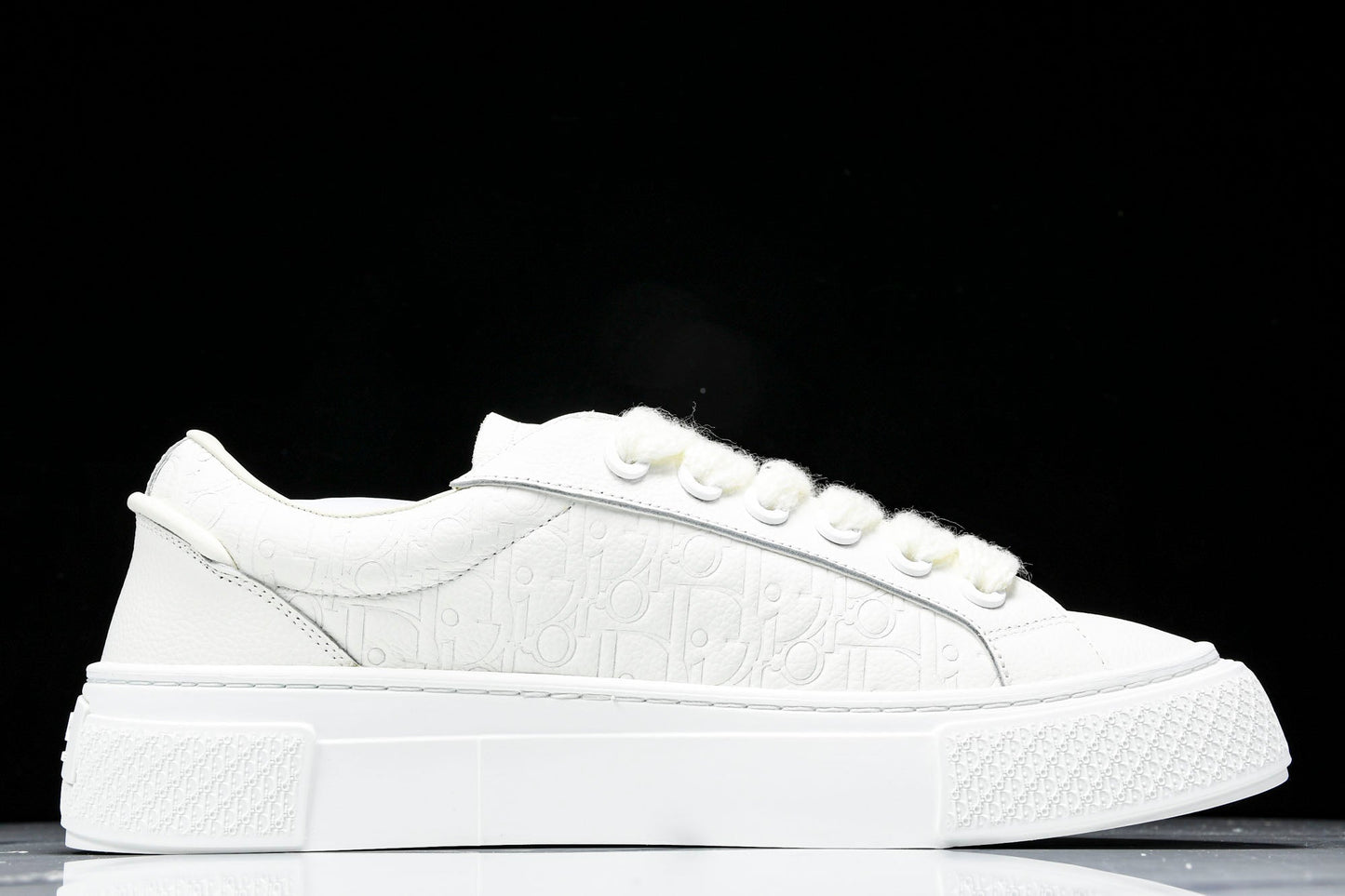 D1or B33 Gravity Leather 'Oblique Triple White' - UK 7 / US 8 / EU 41