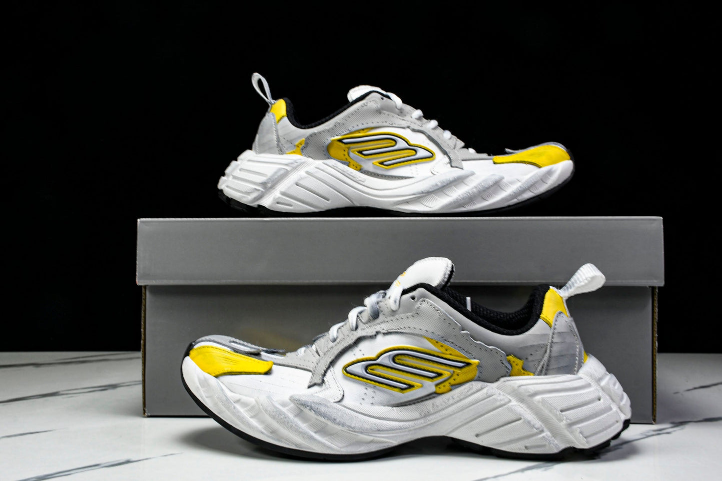Вalenciaga Monday Shoe 'White Yellow'