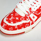 Louis Vuittоп Trainer Low 'Red Monogram Textile'