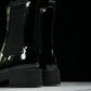 Prada Patent Chelsea Boots 'Black'