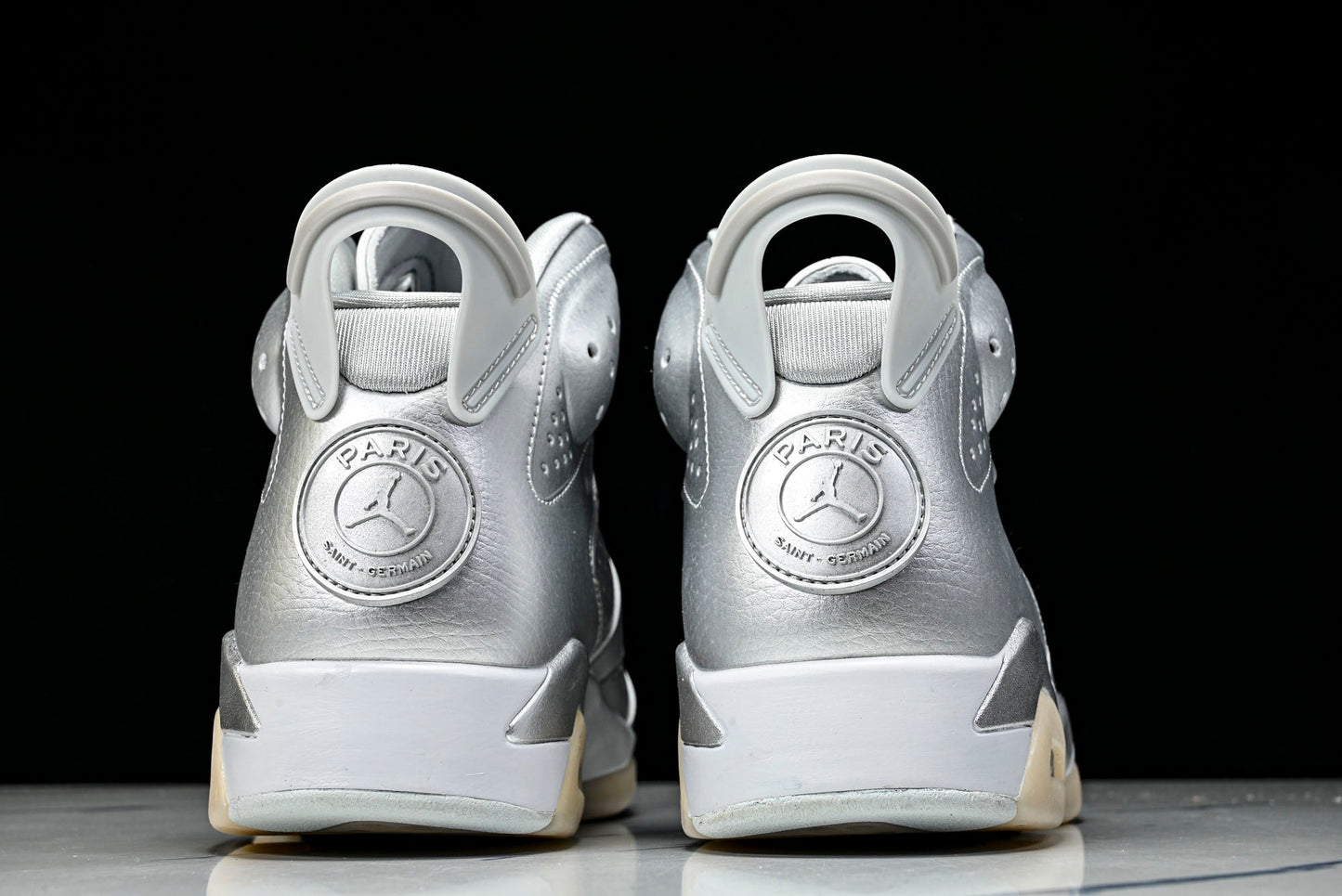 AJ6 Retro x PSG 'Metallic Silver'