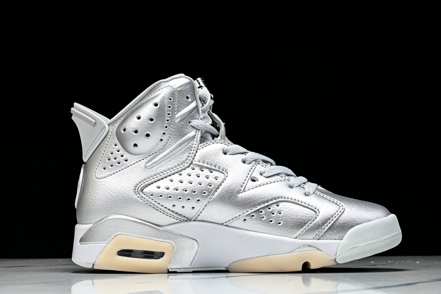 AJ6 Retro x PSG 'Metallic Silver'