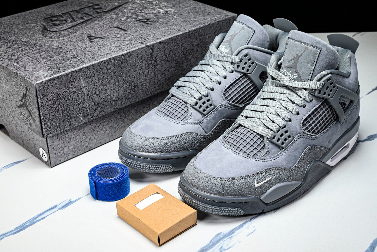 Nigel Sylvester x AJ4 Retro OG Brick by Brick 'Grey' (Unreleased)