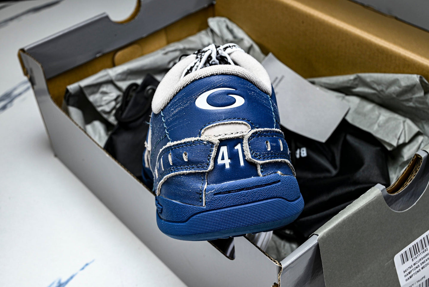 Вalenciaga Hamptons Worn-Out Sneaker 'Navy Blue'