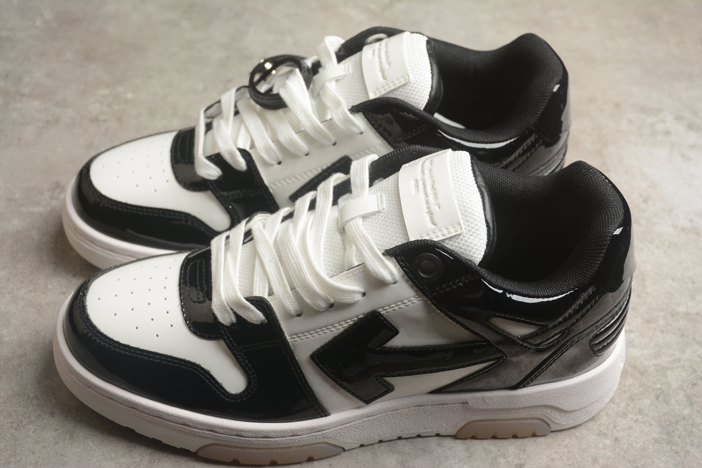 Off-White Out Of Office OOO Low Top 'Patent Black White'