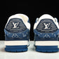 Louis Vuittоп Trainer Low 'Monogram Denim White Blue'