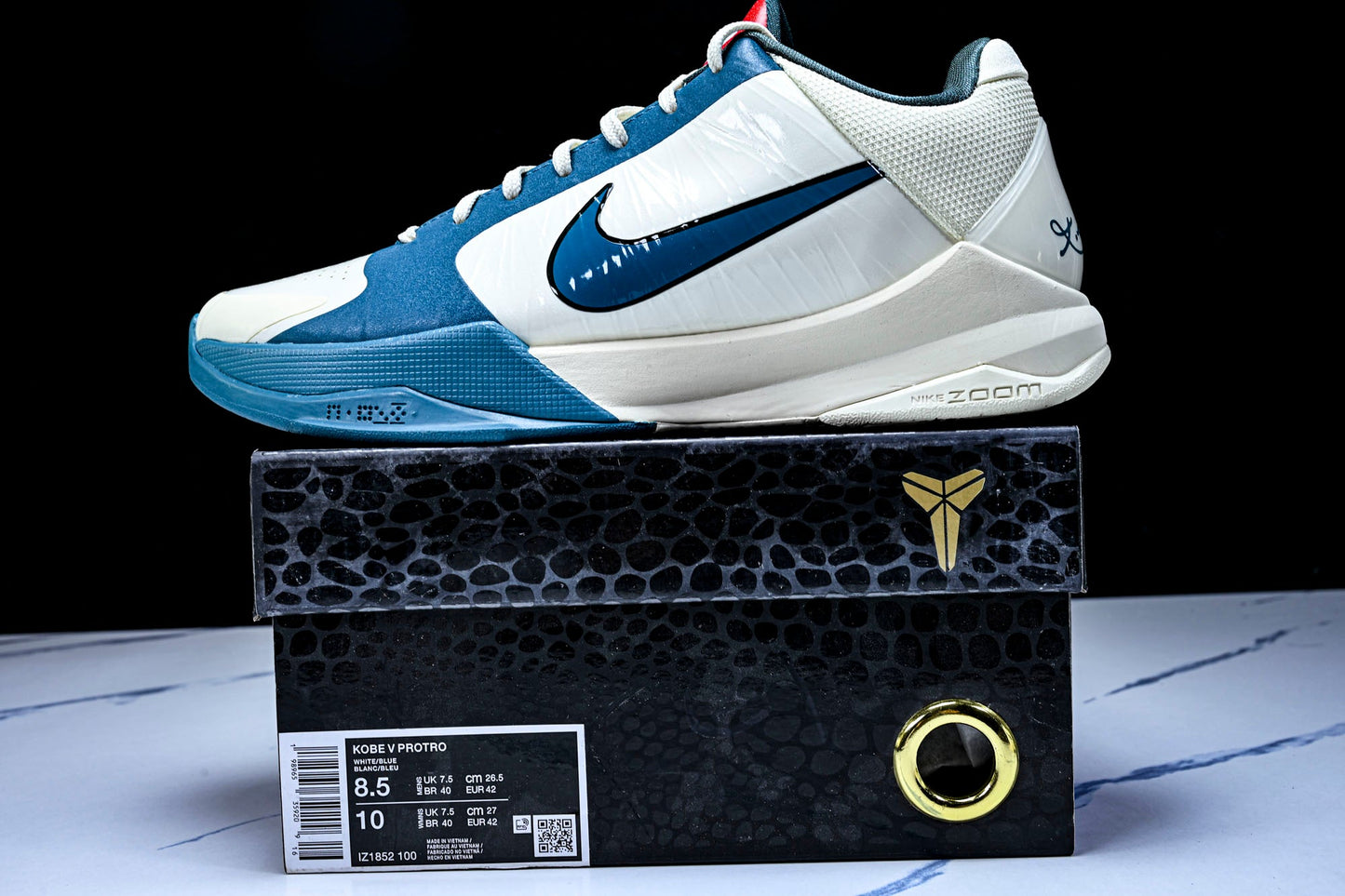 Kobe 5 Protro x Caitlin Clark 'Coconut Milk Spruce'