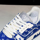 Louis Vuittоп Trainer Low 'Blue Monogram Textile'