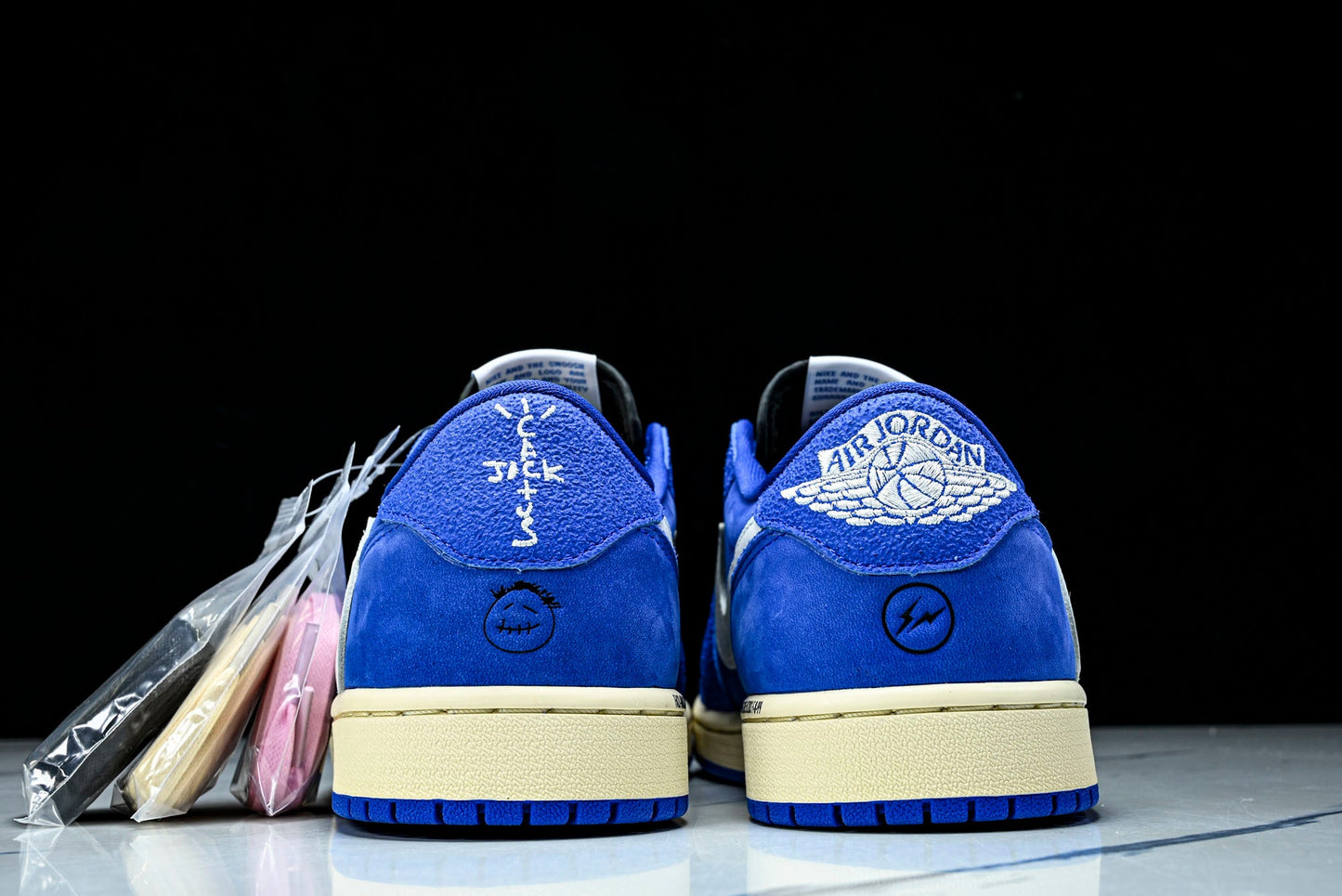 Travis Scott x Fragment AJ1 Low ‘Reverse Sail Military Blue’ (Unreleased)