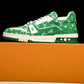 Louis Vuittоп Trainer Low 'Green Monogram Textile'