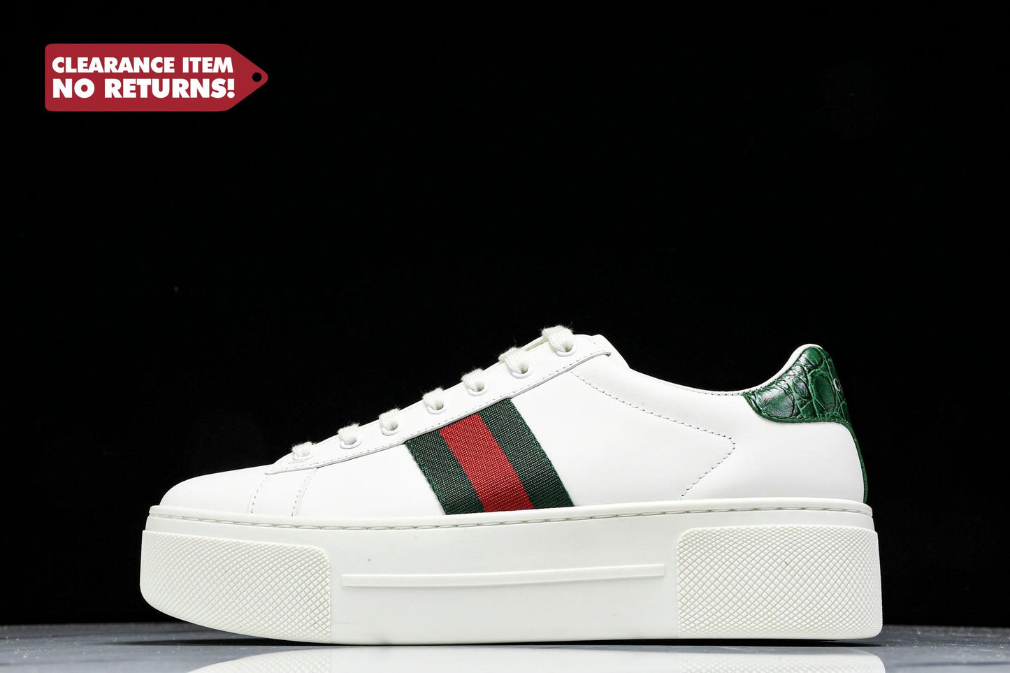 Guссi Ace Platform 'White' - (W) UK 3 / (W) US 6 / EU 36