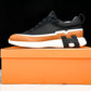 Hermès Bouncing Sneaker Panelled 'Noir Marron Blanc'